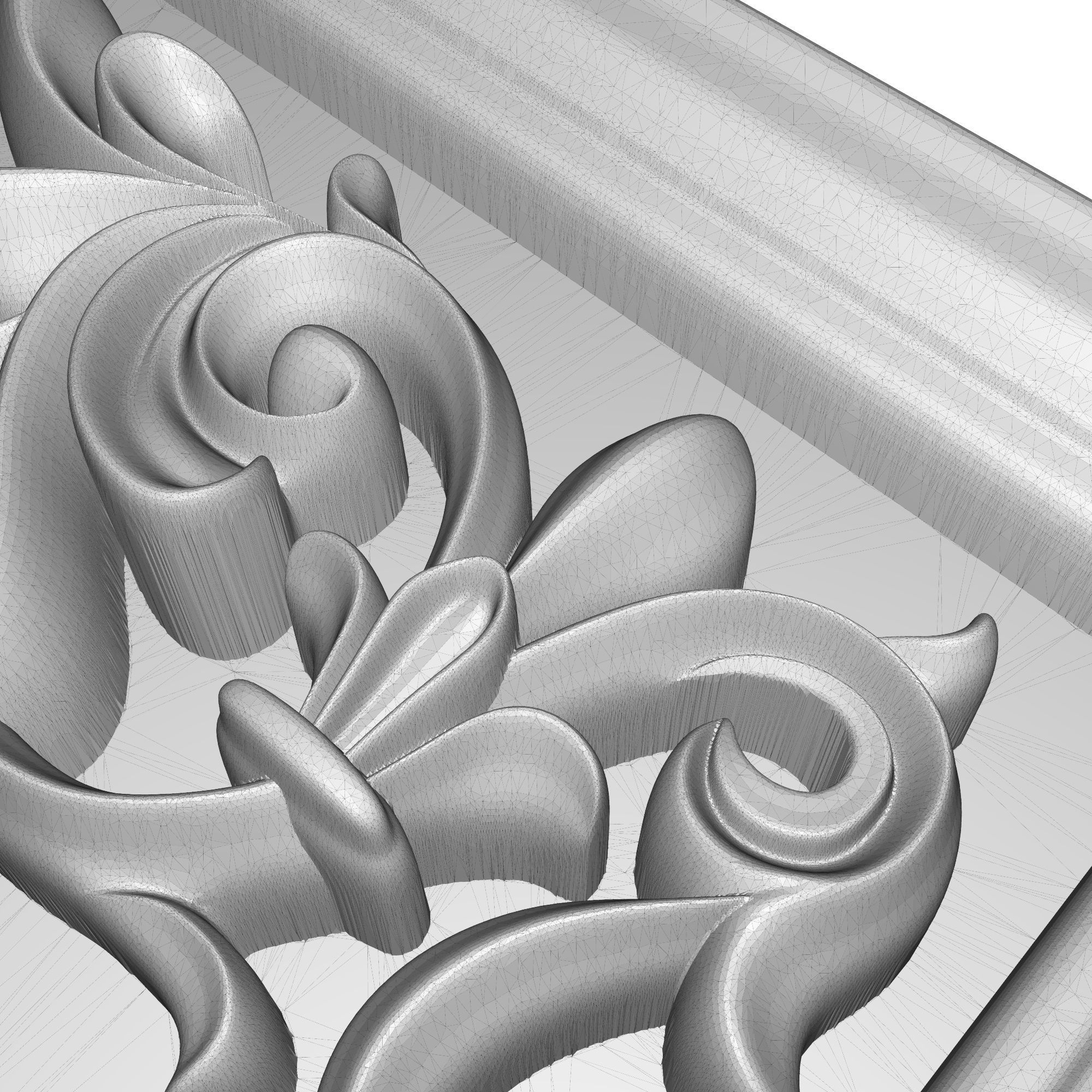 decorative pattern ready for 3D printing 3D model_6