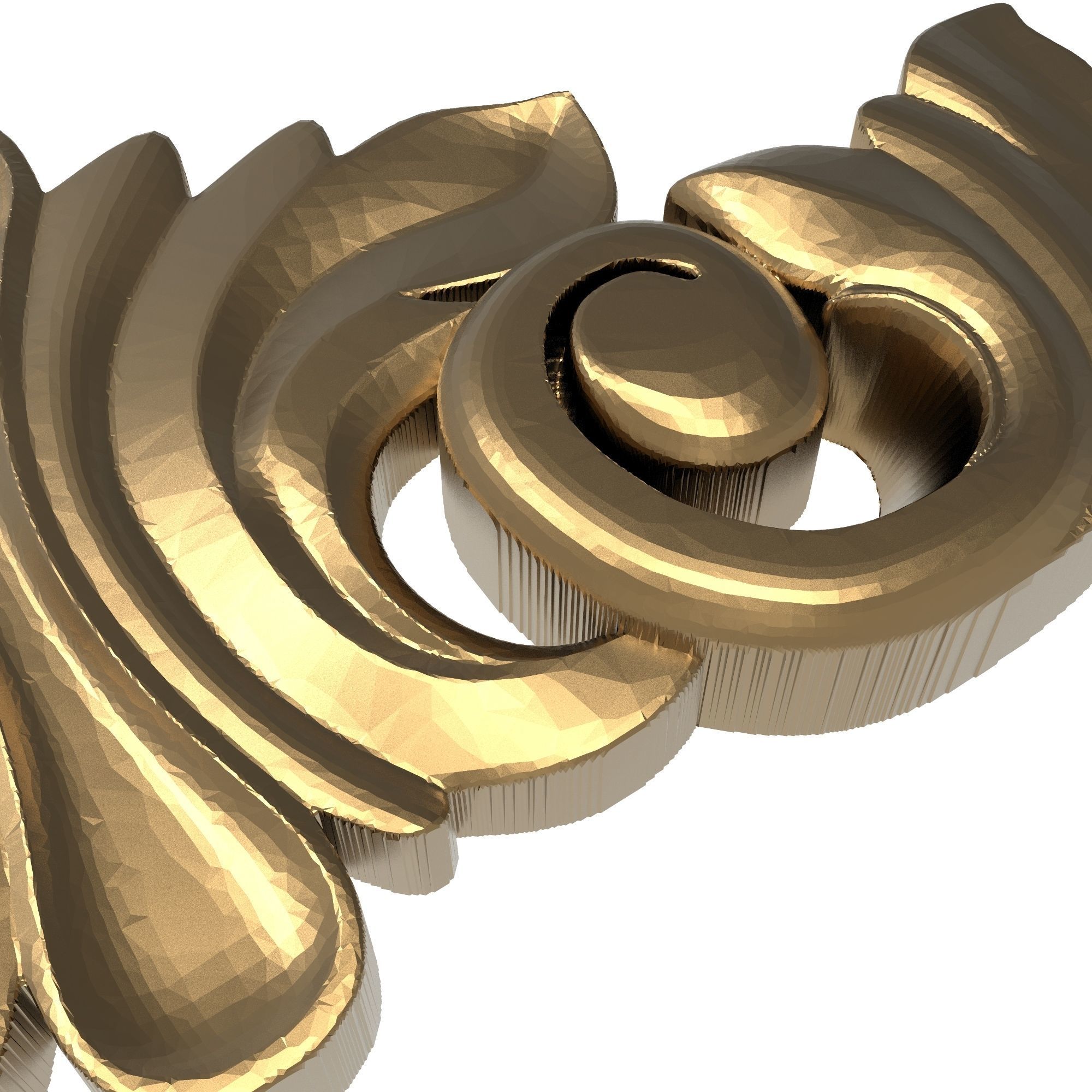 decorative pattern ready for 3D printing 3D model_3