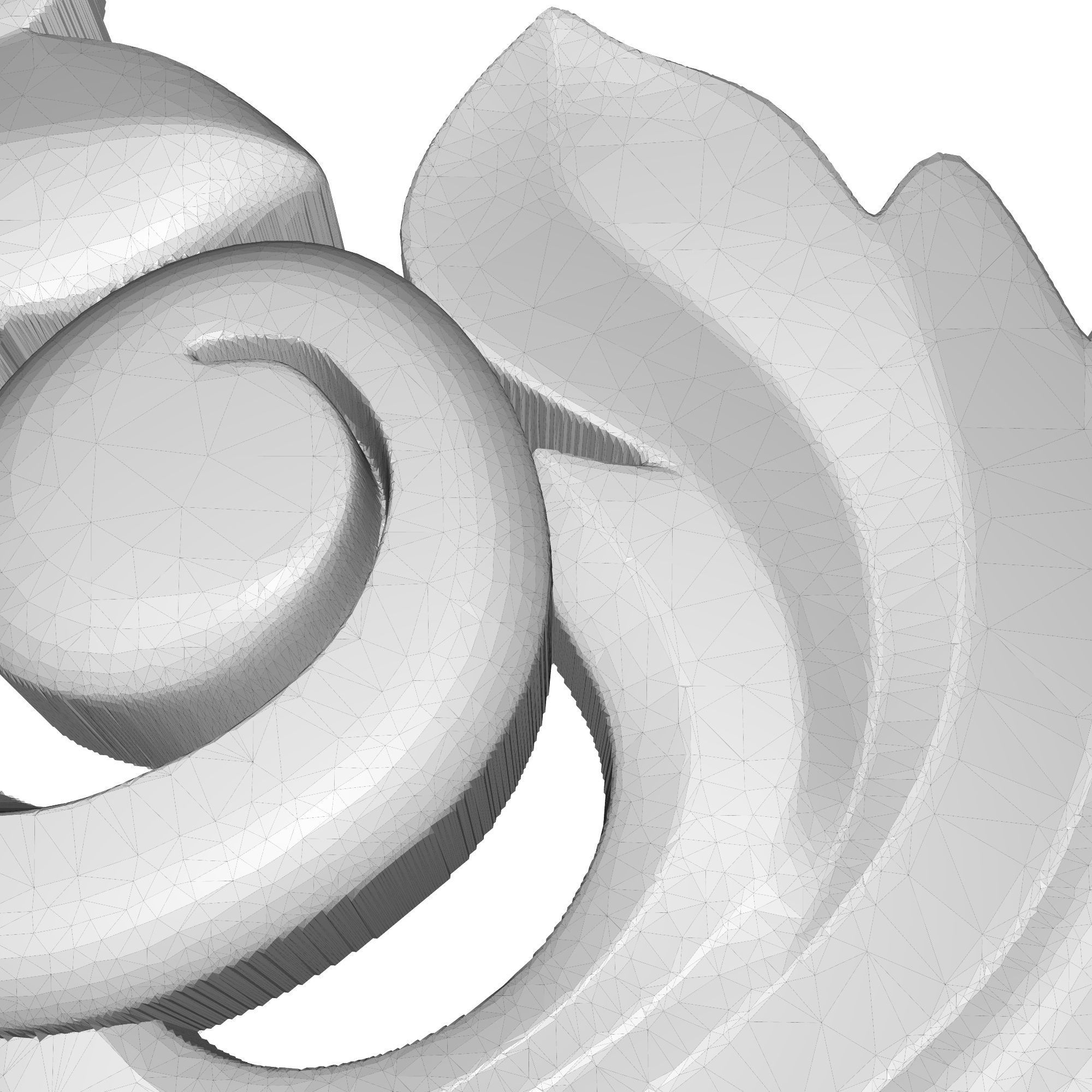 decorative pattern ready for 3D printing 3D model_7