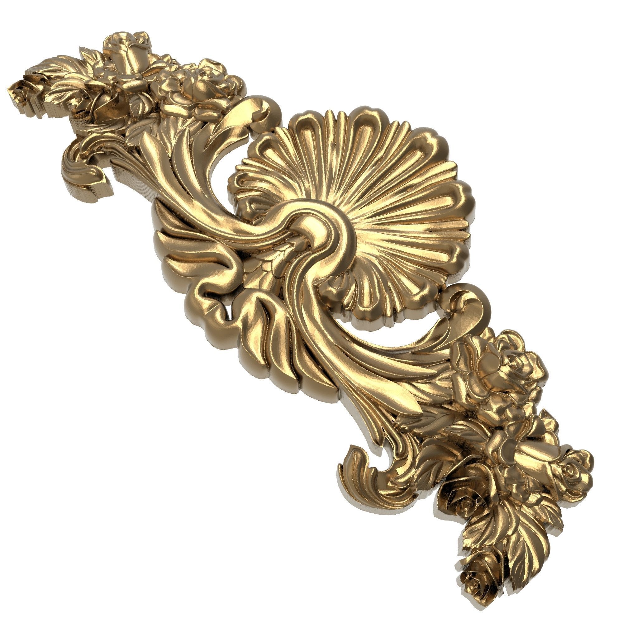 decorative pattern ready for 3D printing 3D model_6