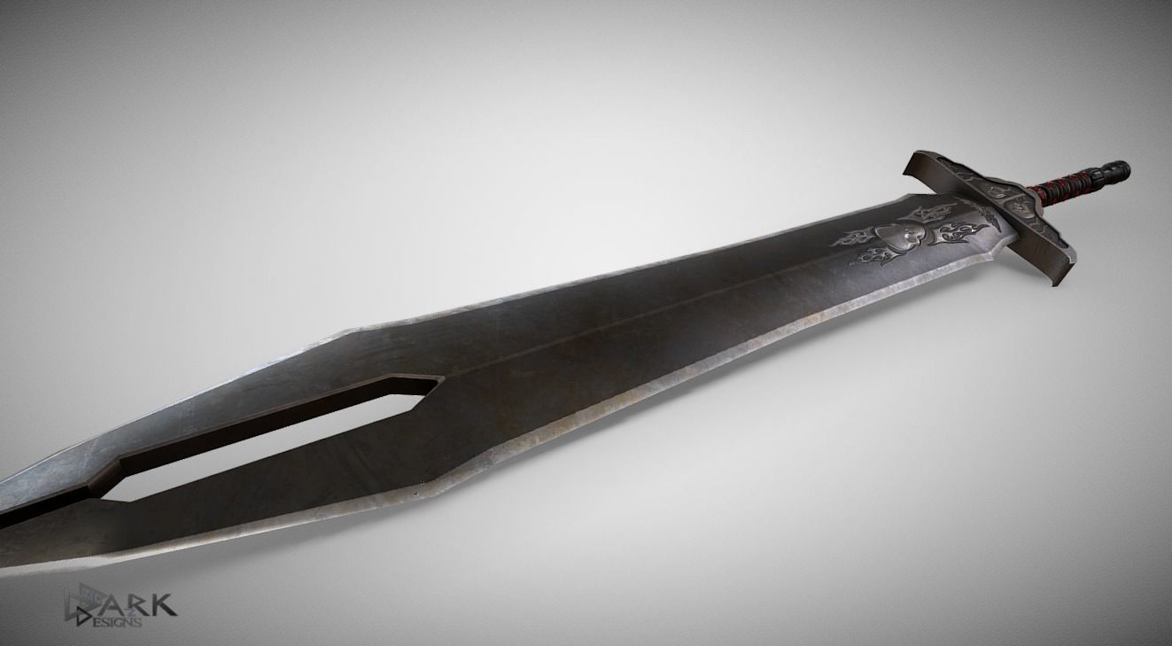 Sword of Life Stealing  Low-poly 3D model_1