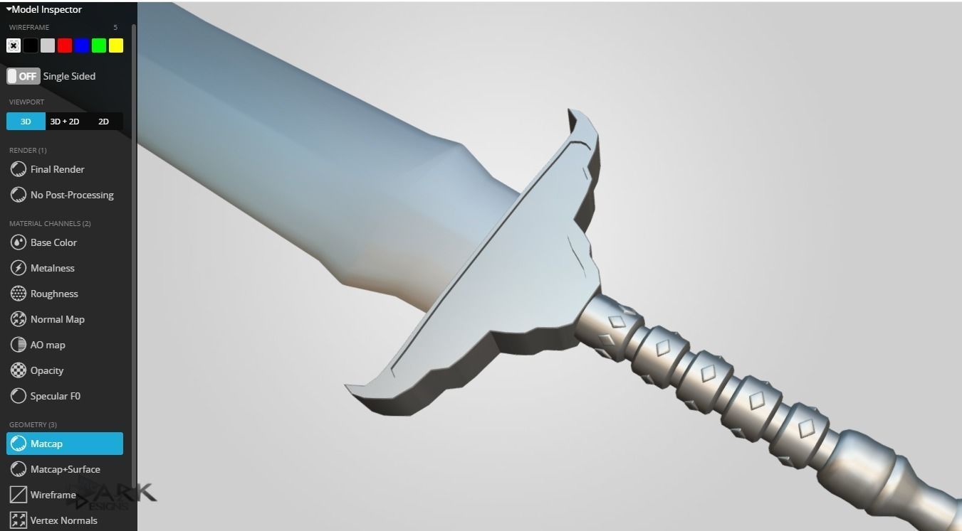Sword of Life Stealing  Low-poly 3D model_4