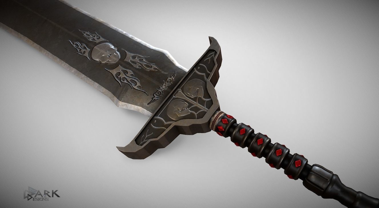 Sword of Life Stealing  Low-poly 3D model_2