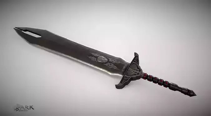 Sword of Life Stealing  Low-poly 3D model