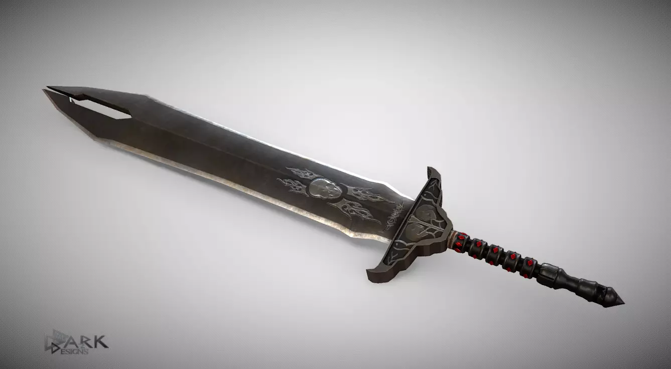 Sword of Life Stealing  Low-poly 3D model_0