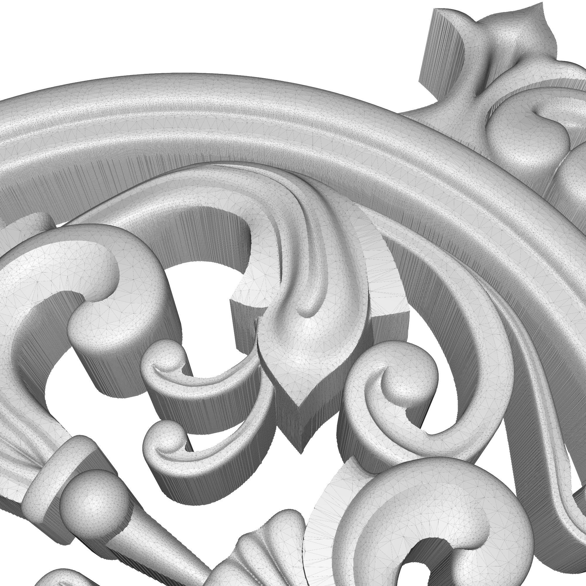 decorative pattern ready for 3D printing 3D model_7