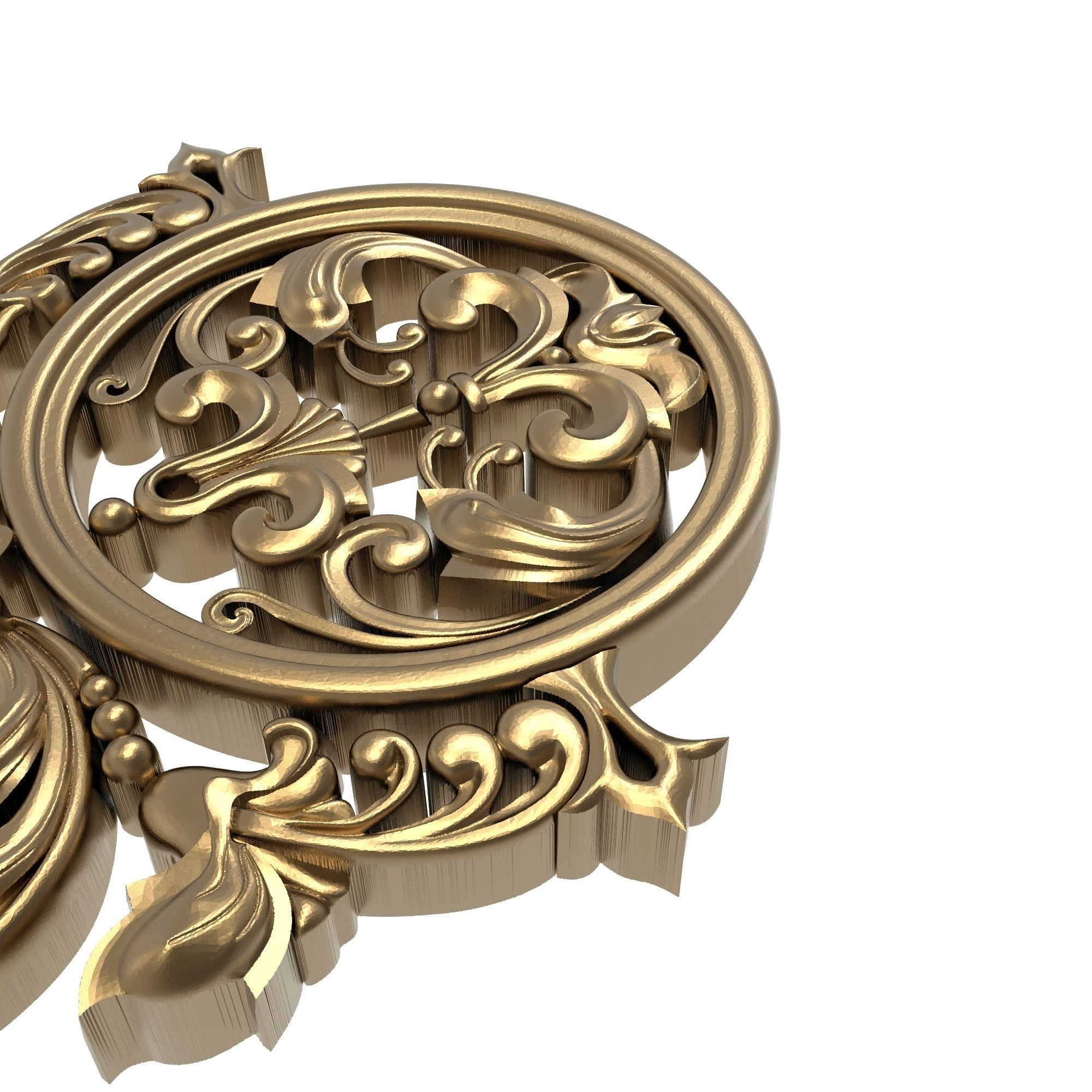 decorative pattern ready for 3D printing 3D model_3