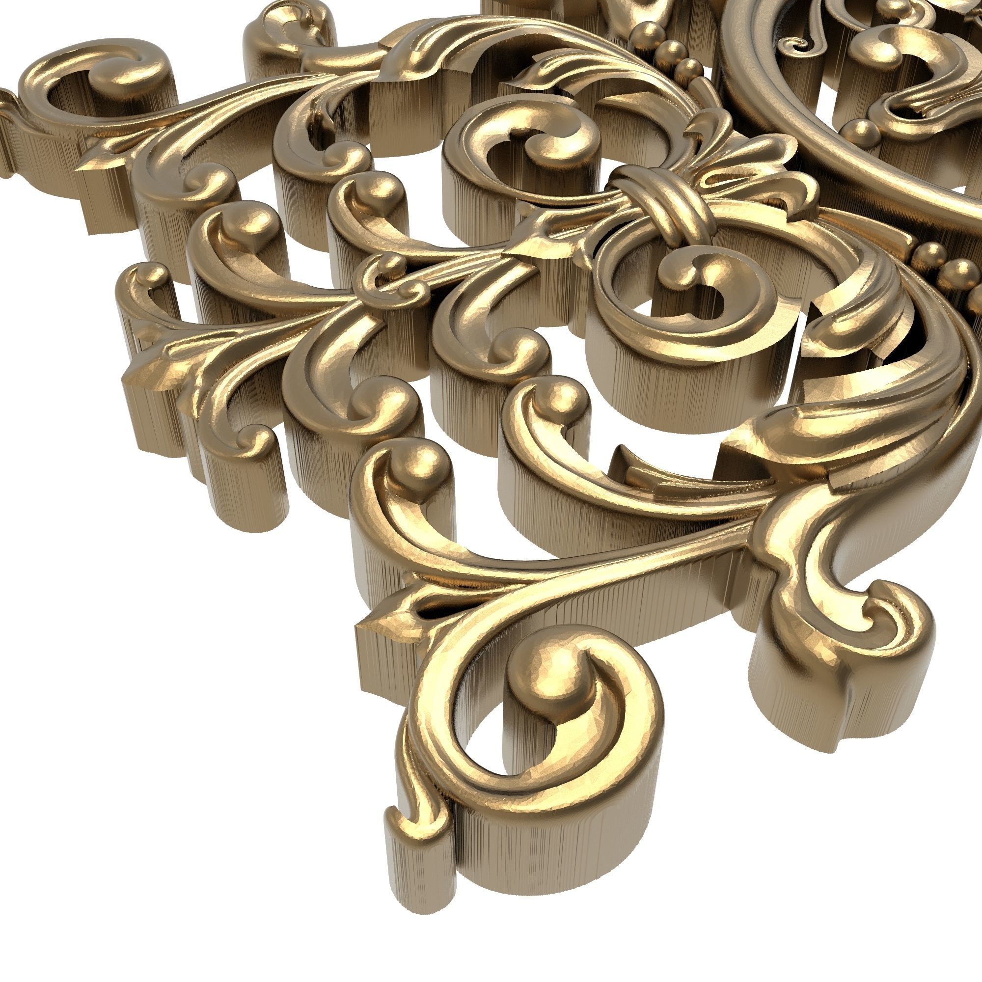 decorative pattern ready for 3D printing 3D model_4