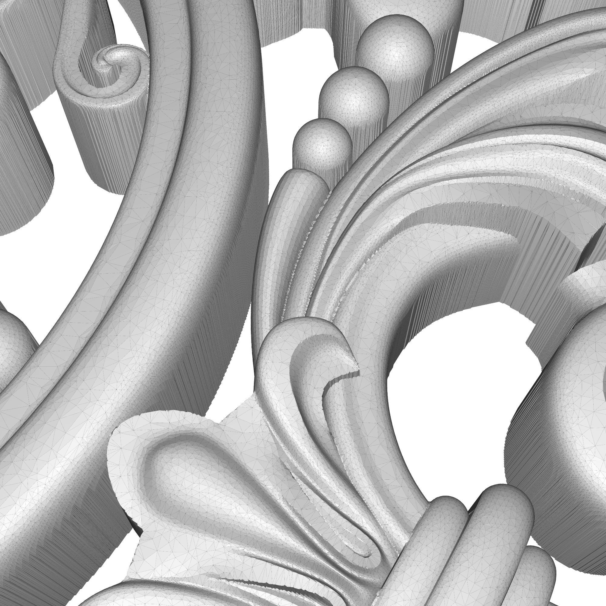 decorative pattern ready for 3D printing 3D model_8