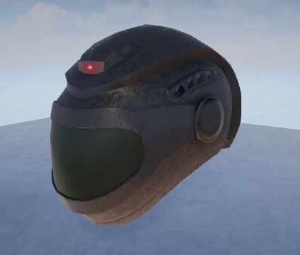 Motor Cycle Helmet Low-poly 3D model_0