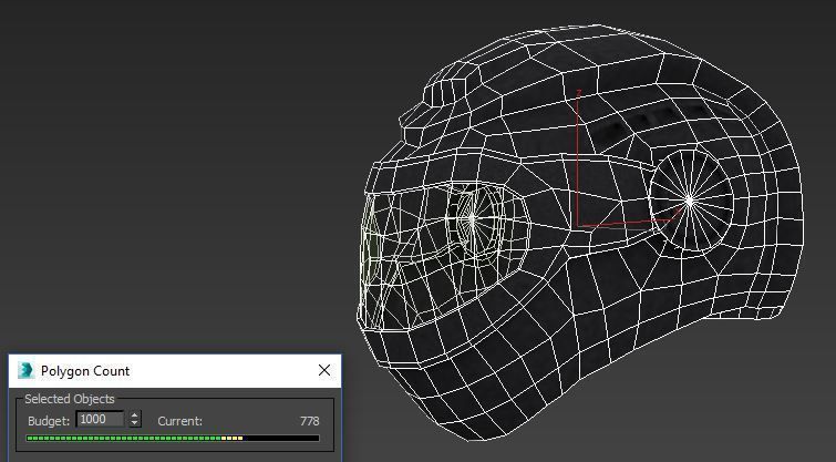 Motor Cycle Helmet Low-poly 3D model_1