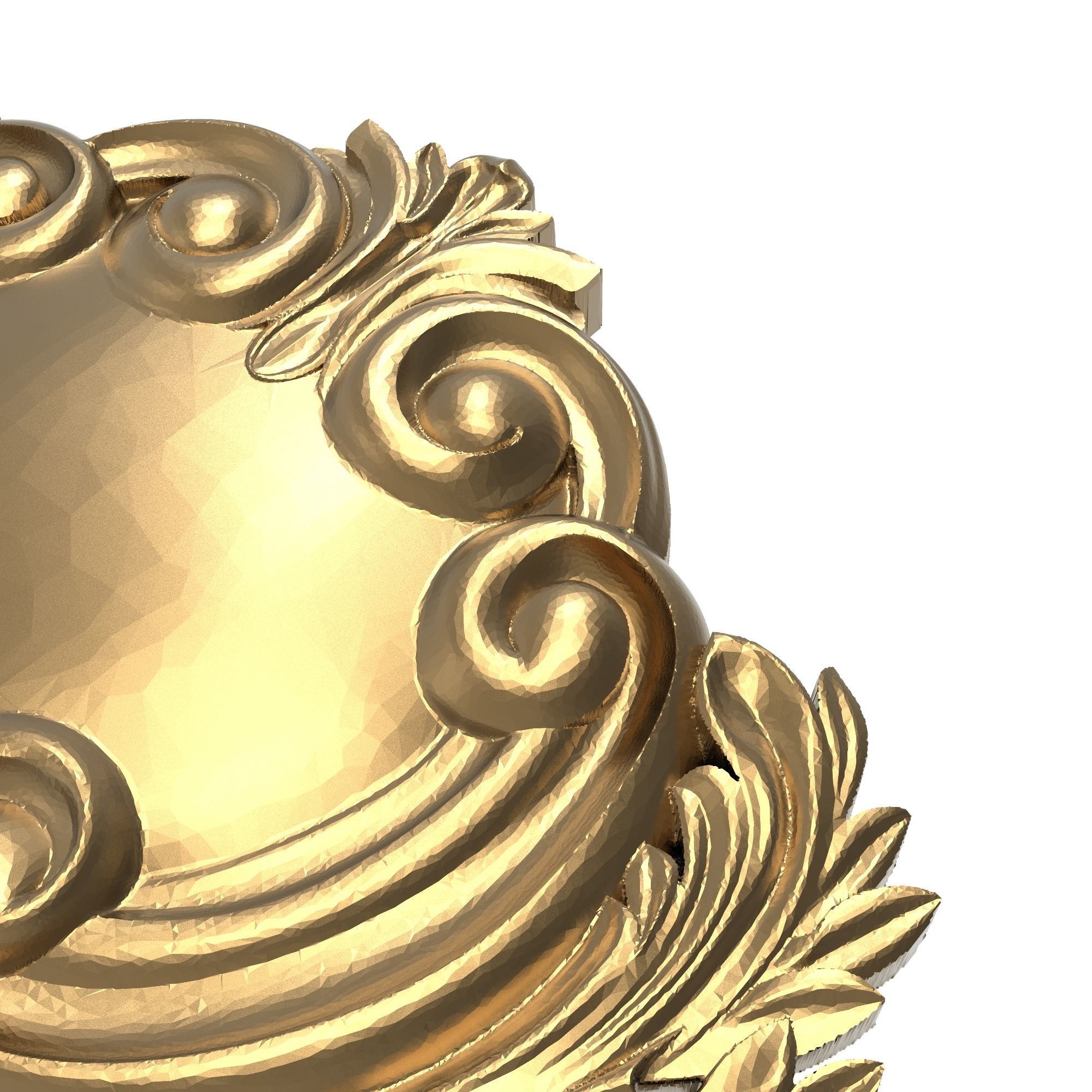 decorative pattern ready for 3D printing 3D model_4