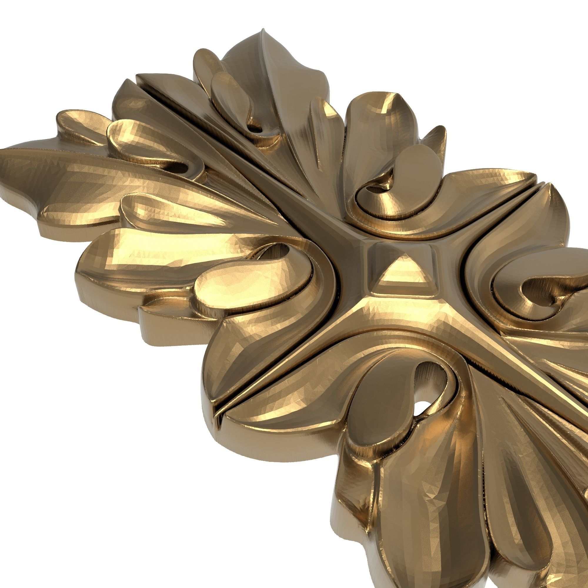 decorative pattern ready for 3D printing 3D model_3