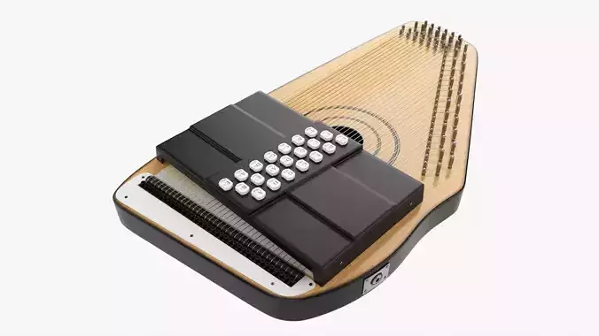 Autoharp music instrument 3D model