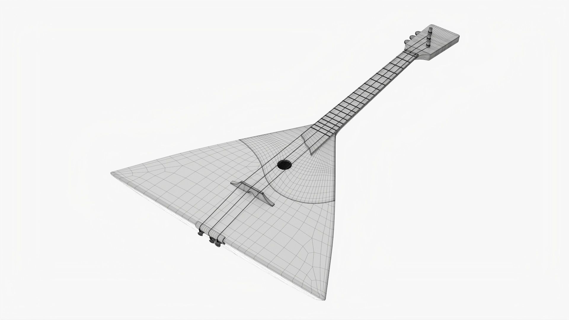 Balalaika 3-strings 03 3D model_11