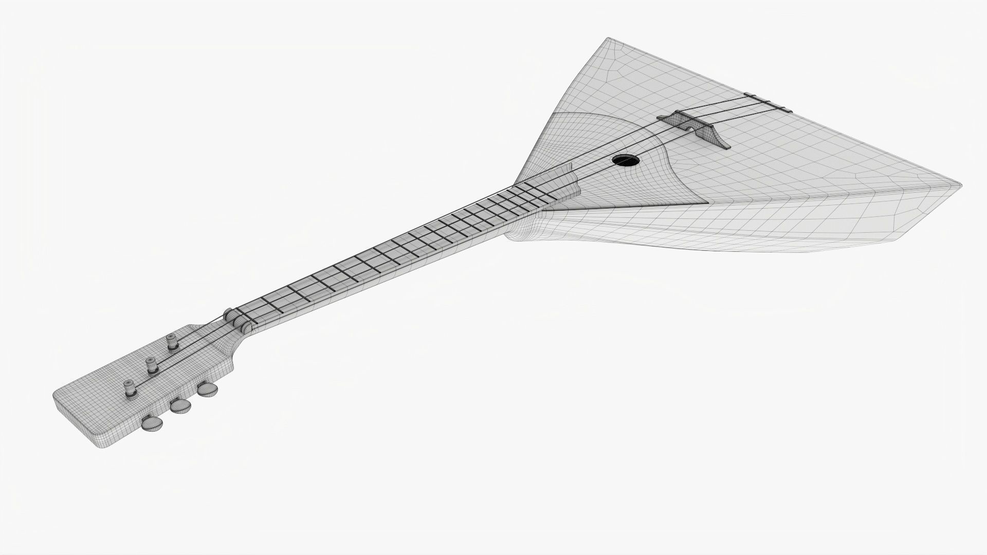 Balalaika 3-strings 03 3D model_12