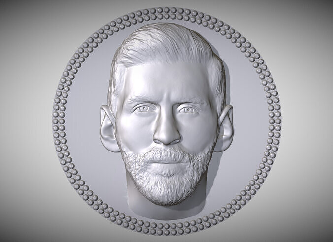 Lionel Messi medallion pendant 3D printing ready stl obj 3D print model