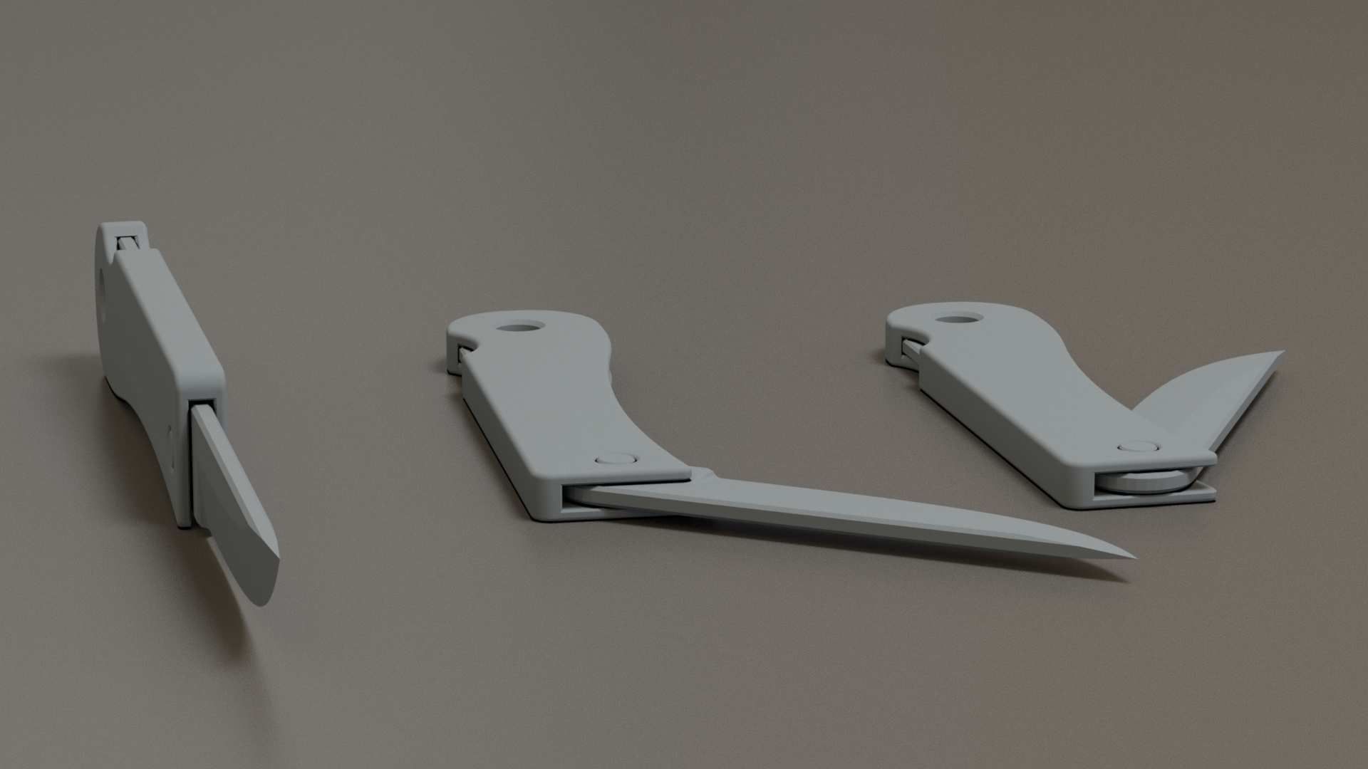 penknife pocket knife 3D model_12