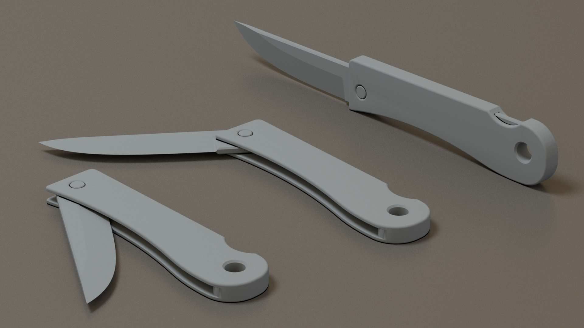 penknife pocket knife 3D model_10