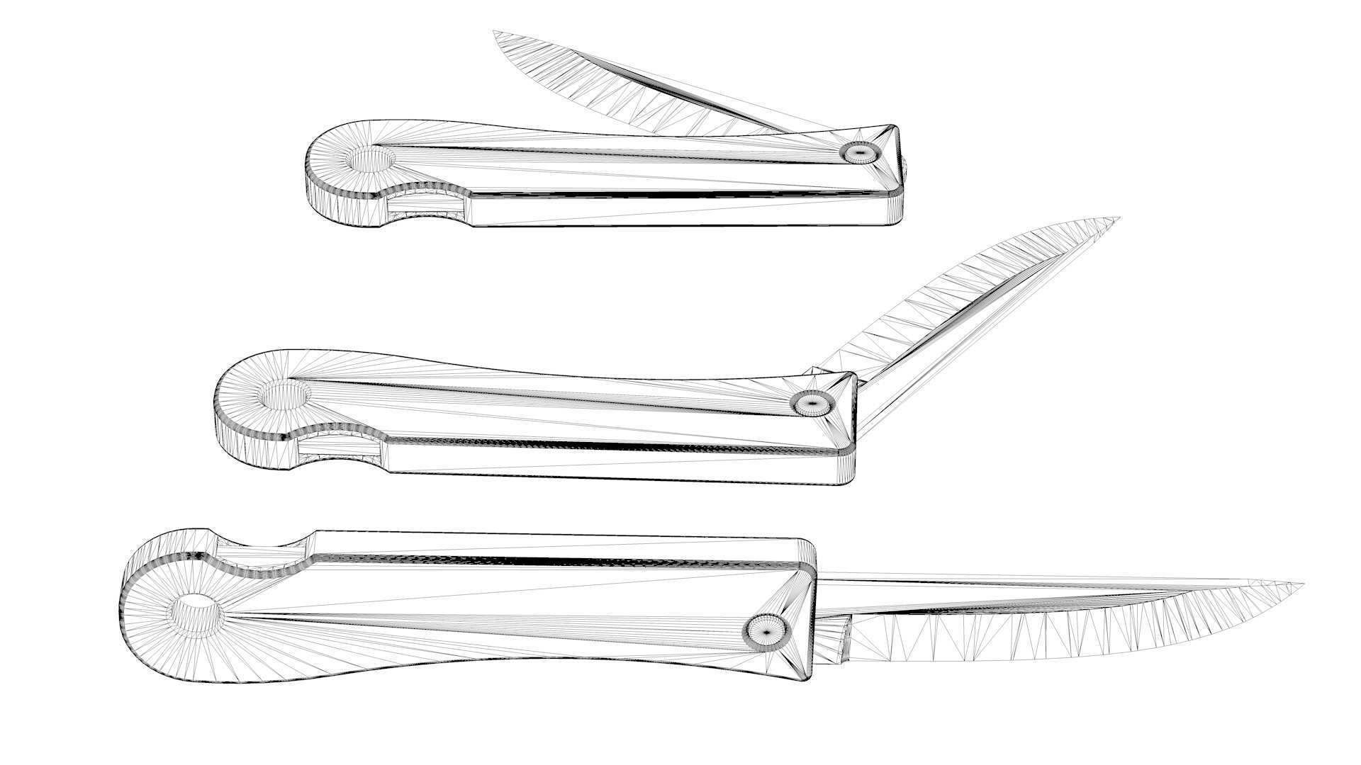 penknife pocket knife 3D model_18