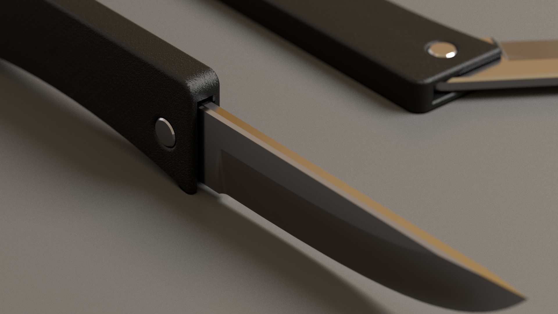 penknife pocket knife 3D model_4