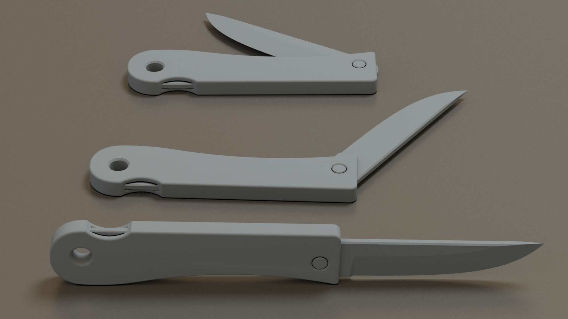 penknife pocket knife 3D model_11