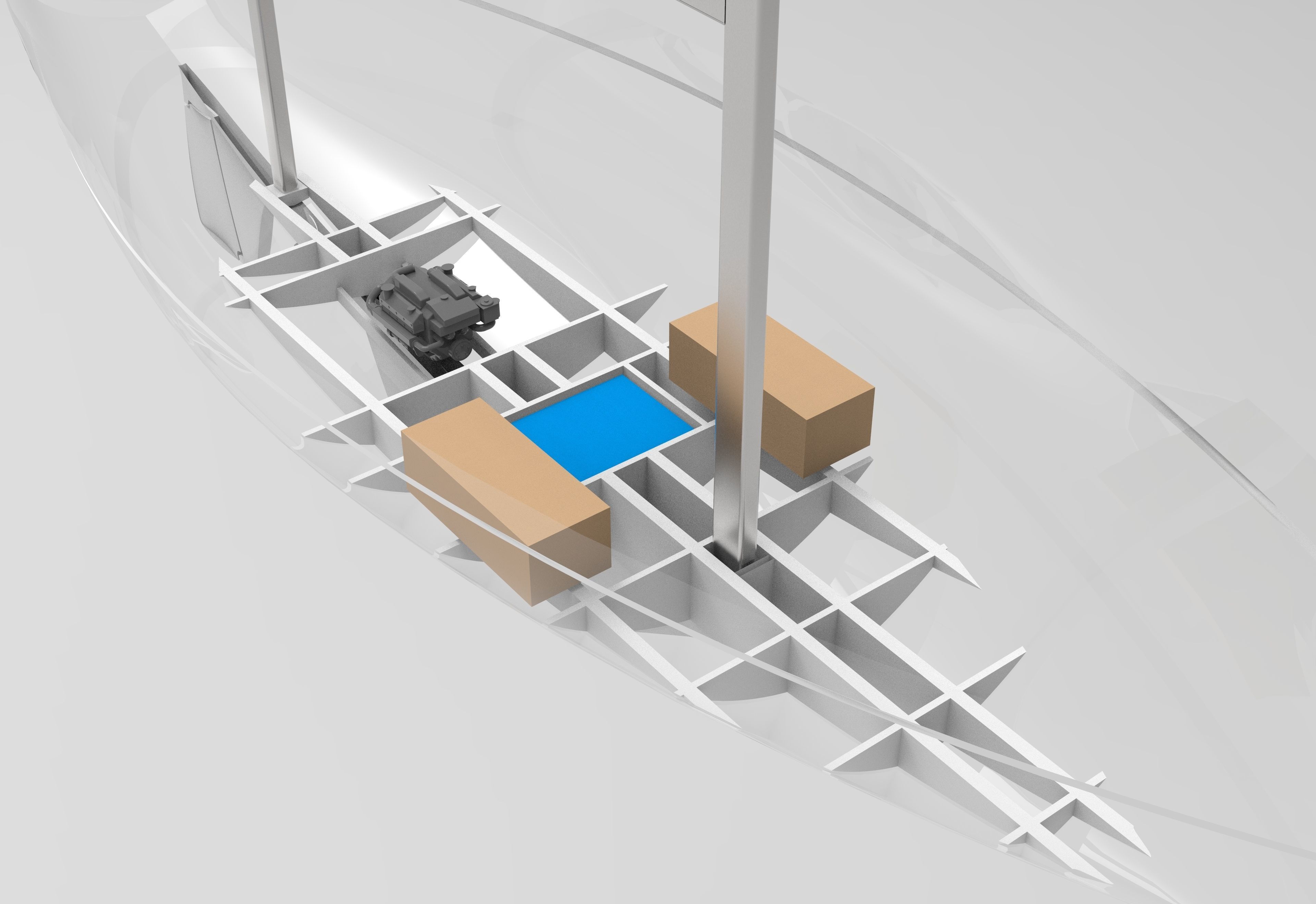 12 m Sail Yacht 3D print model_12