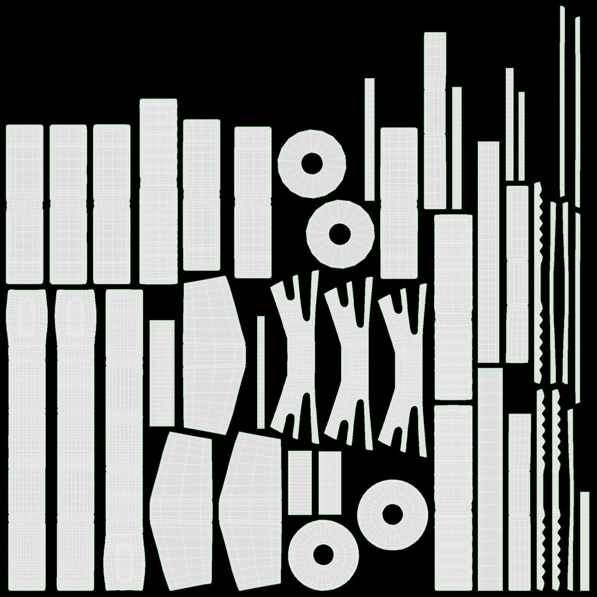 Acoustic drum set 3D model_24