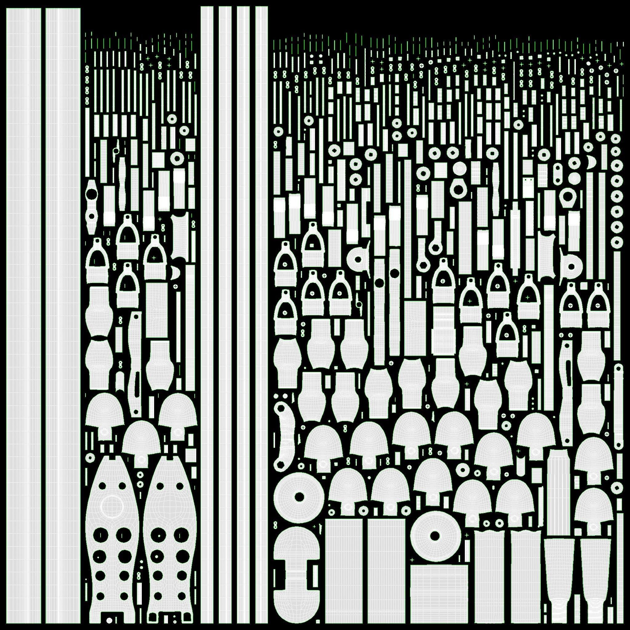 Acoustic drum set 3D model_21