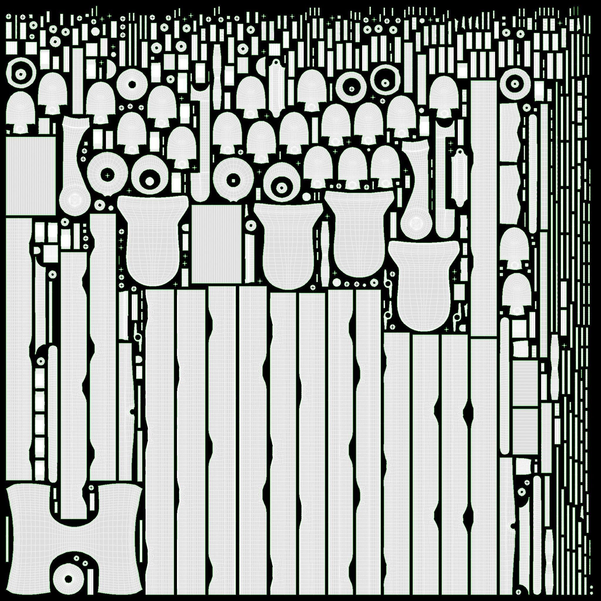 Acoustic drum set 3D model_34