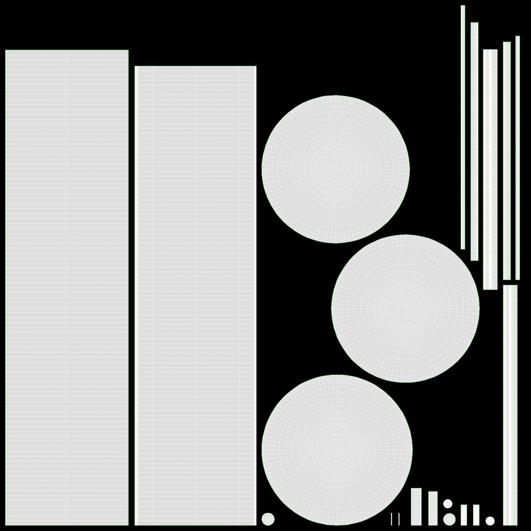 Acoustic drum set 3D model_22