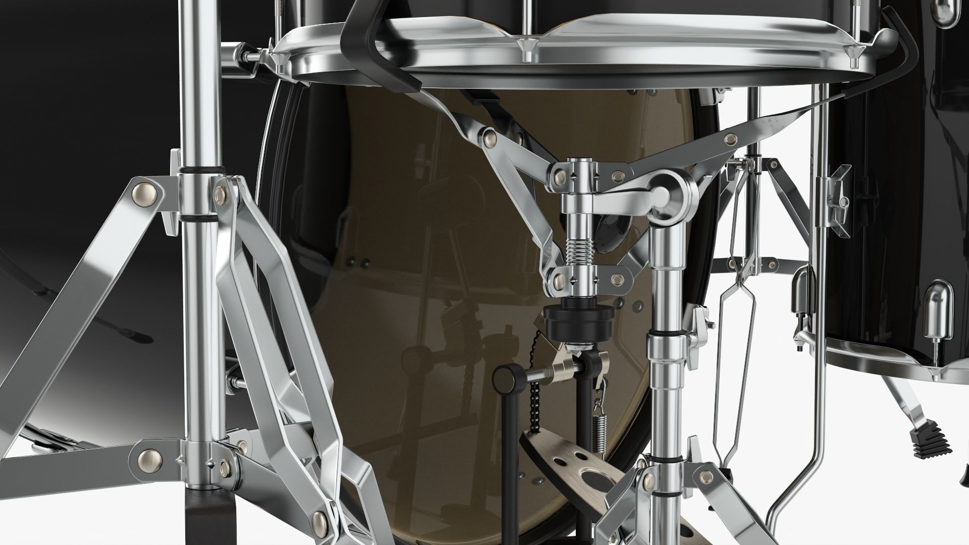 Acoustic drum set 3D model_6