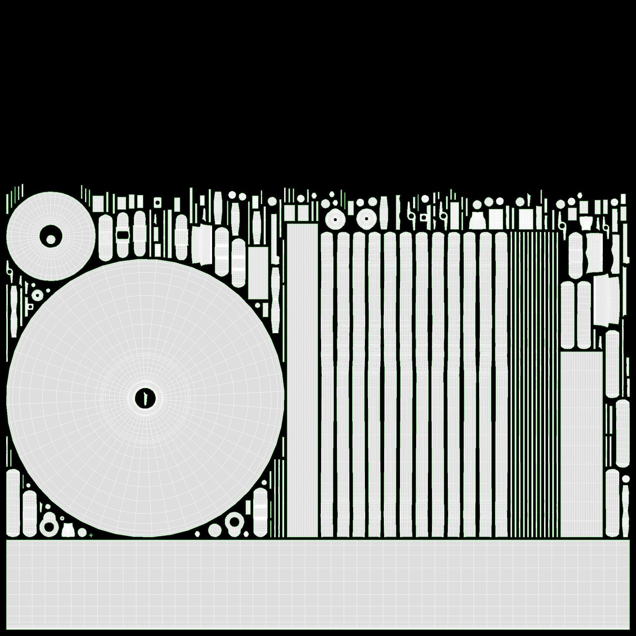 Acoustic drum set 3D model_23