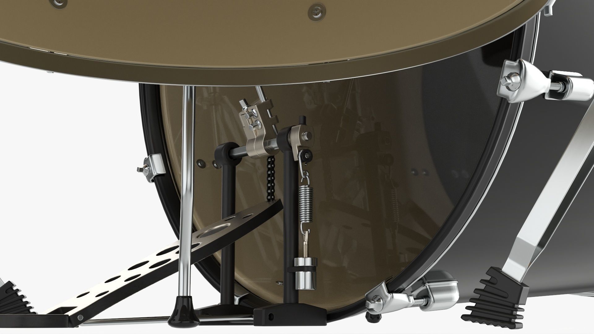 Acoustic drum set 3D model_5