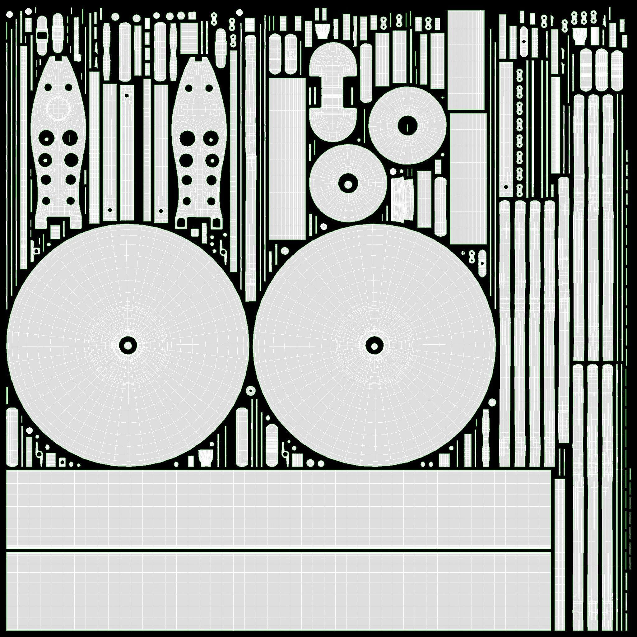 Acoustic drum set 3D model_29