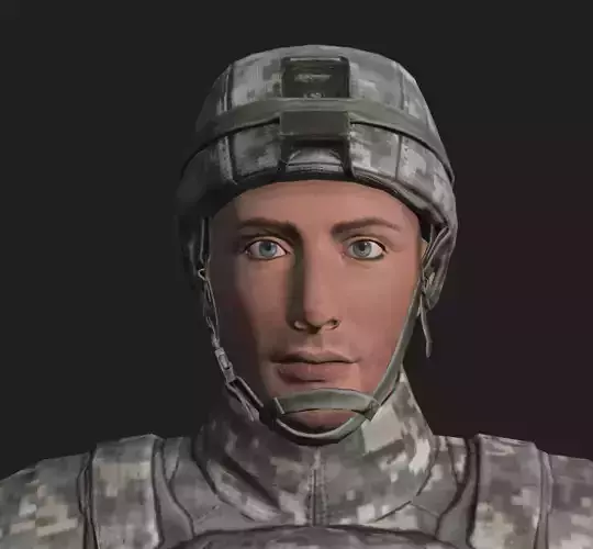 Generic United States Soldier model 3D model