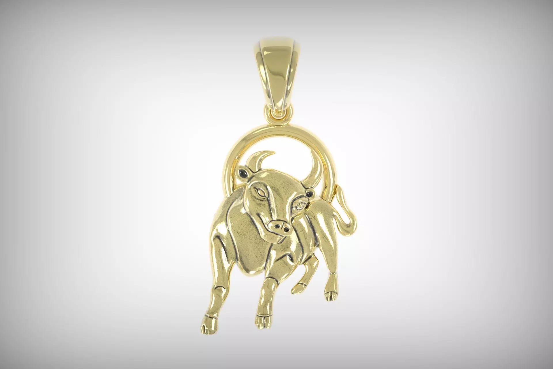 pendant Taurus zodiac 3D Print model 3D print model