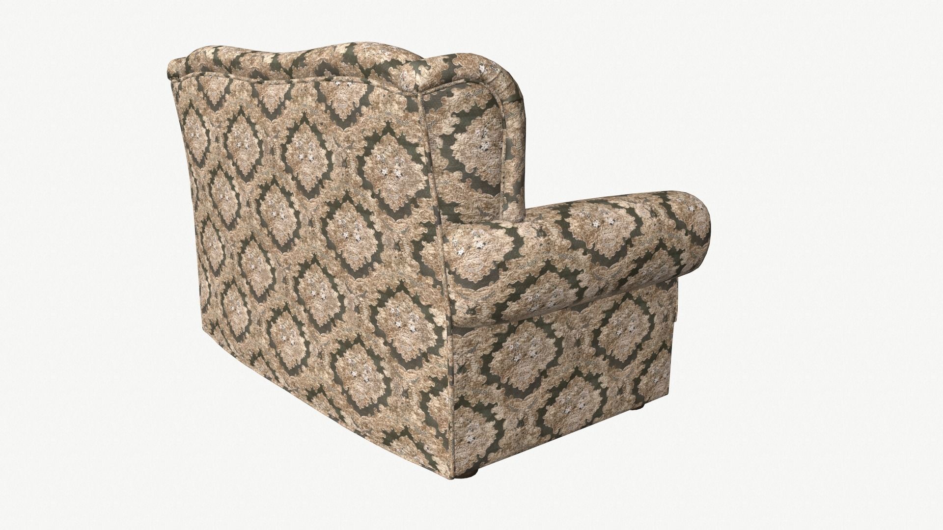 Classic Sofa PBR GameReady Low-poly 3D model_9