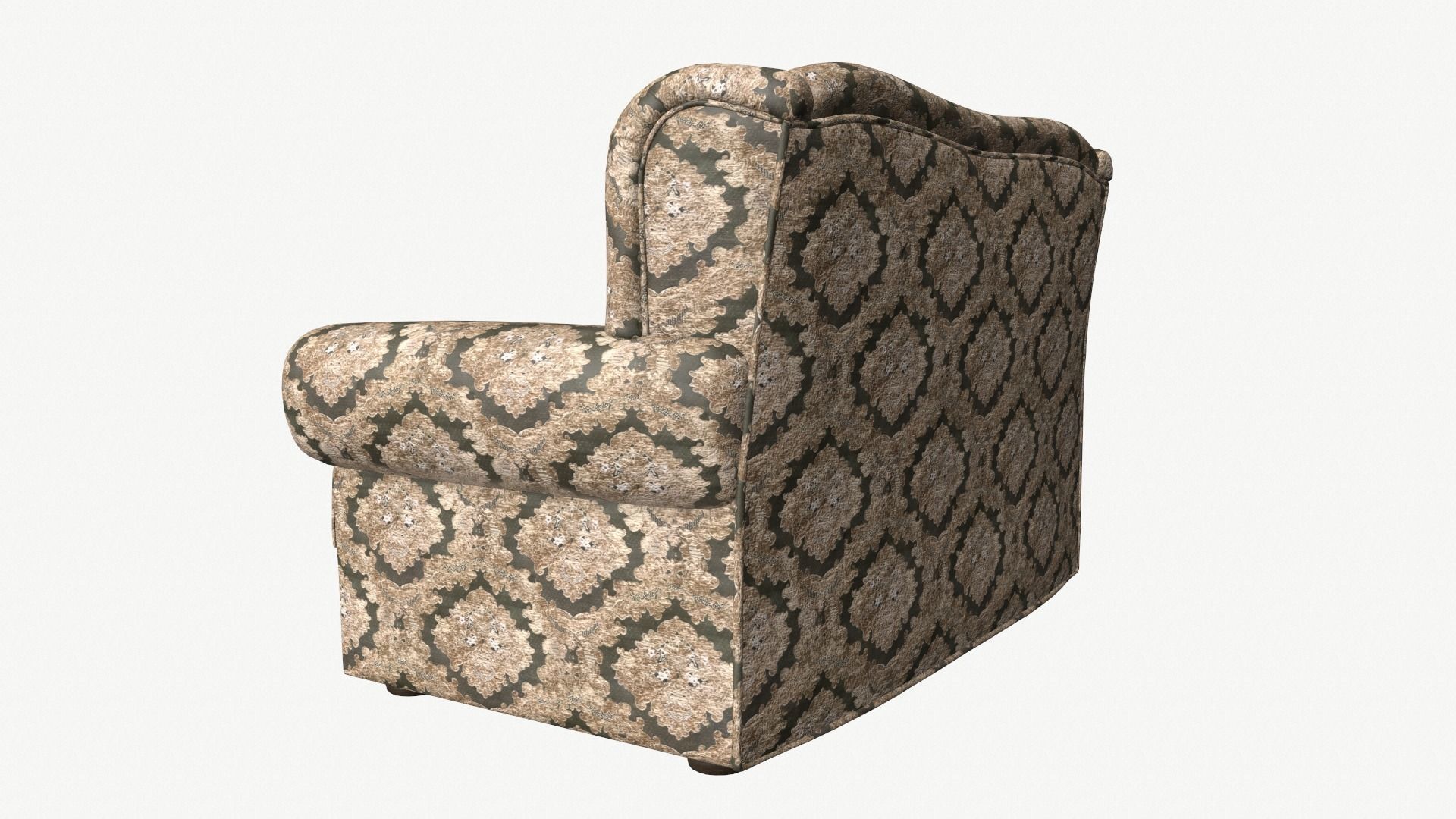 Classic Sofa PBR GameReady Low-poly 3D model_7