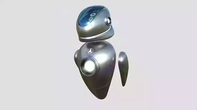 Flying Robot 04 Iron - Character SciFi Design Low-poly 3D model