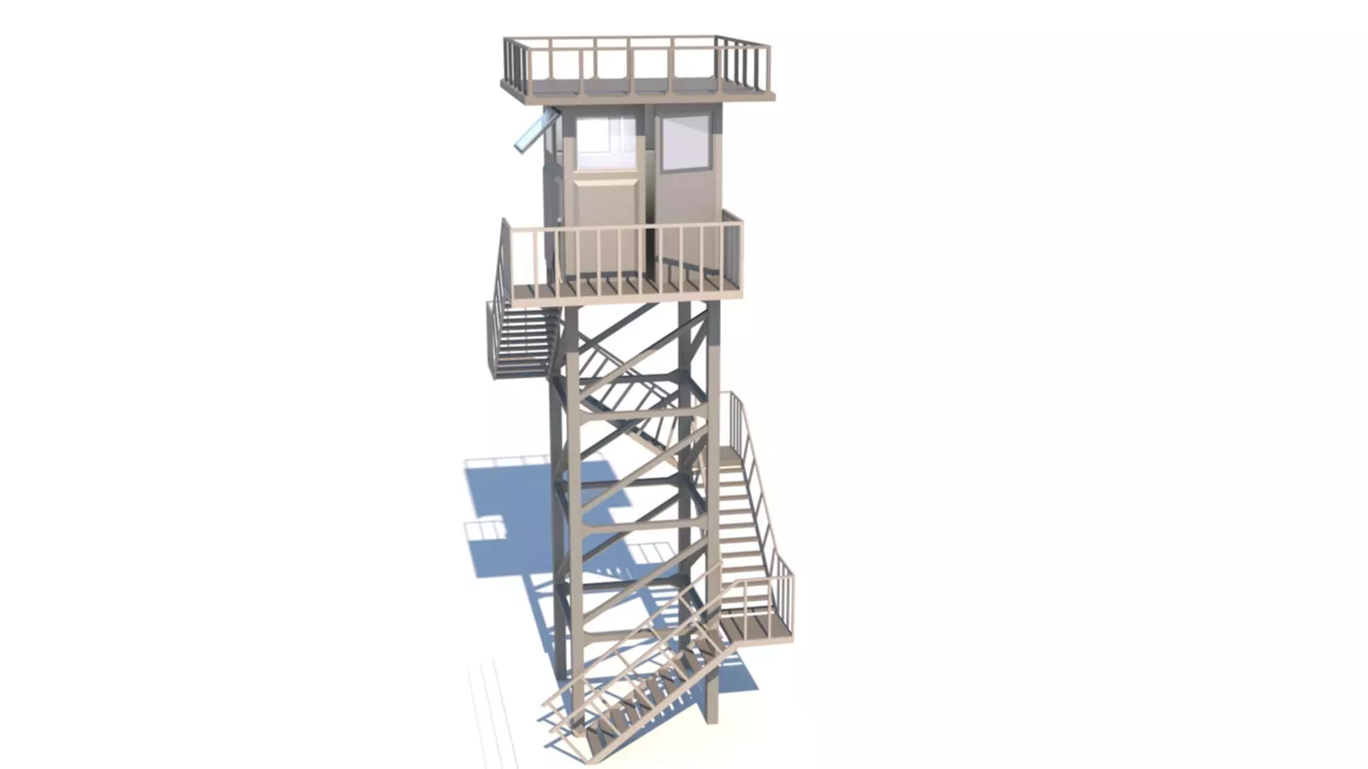 Army Post 3D model_0