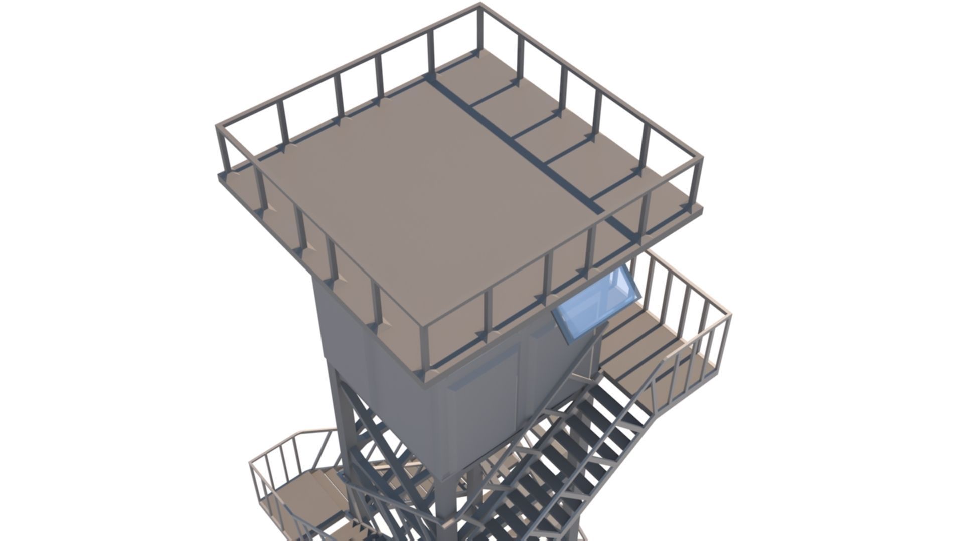 Army Post 3D model_5