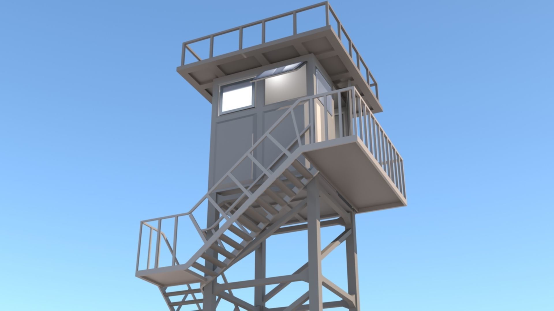 Army Post 3D model_12