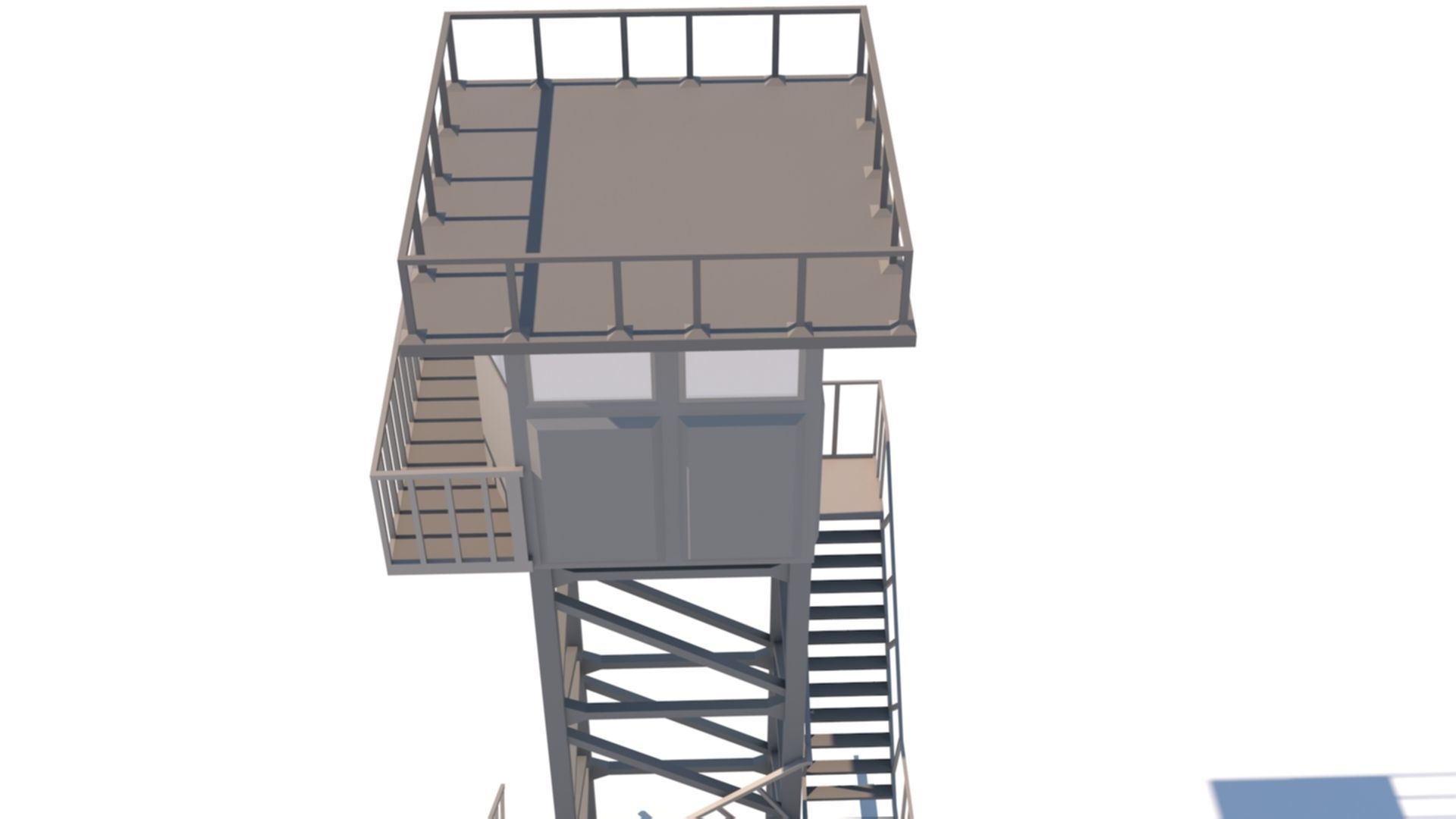 Army Post 3D model_3