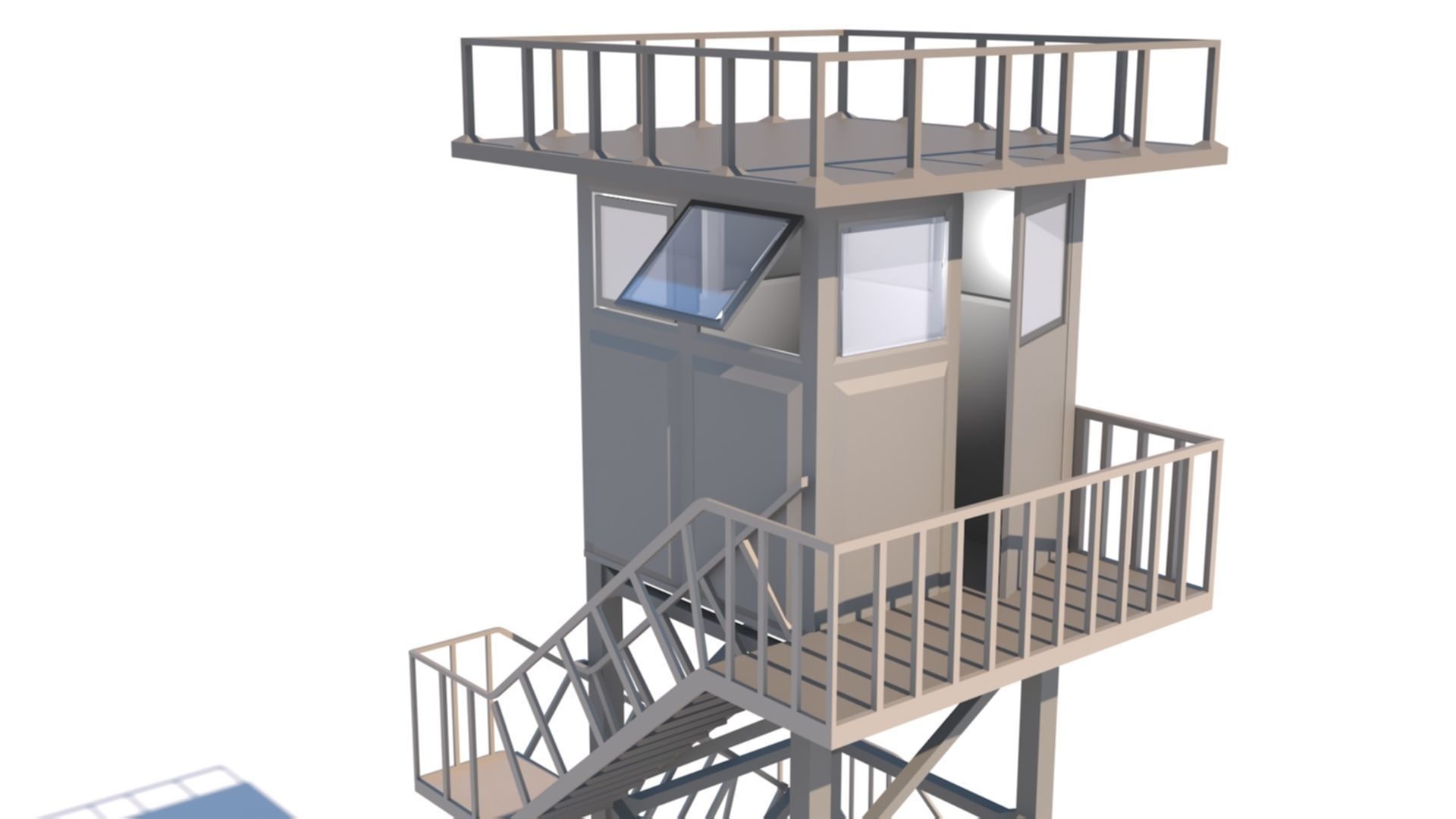 Army Post 3D model_2