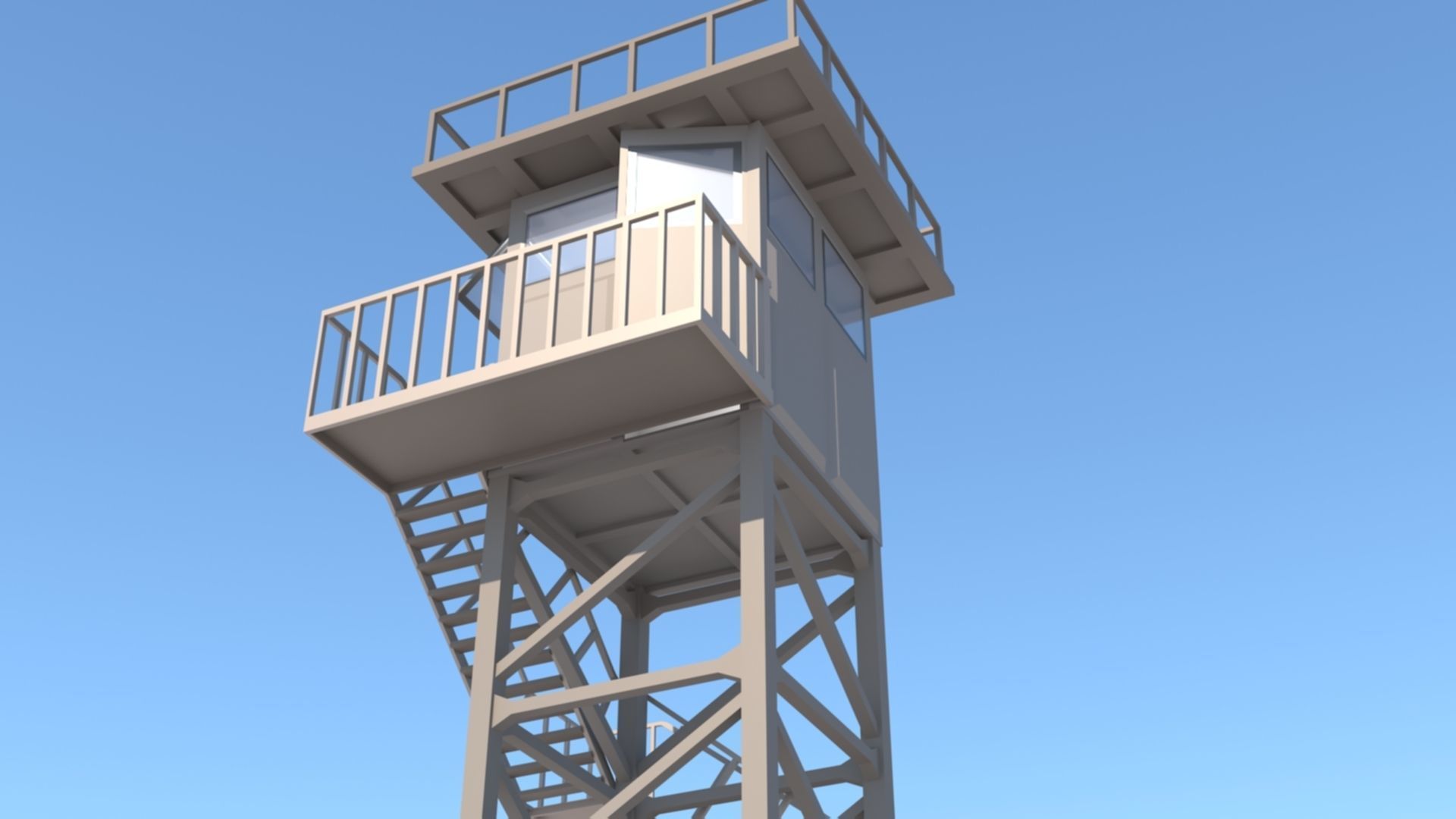 Army Post 3D model_9