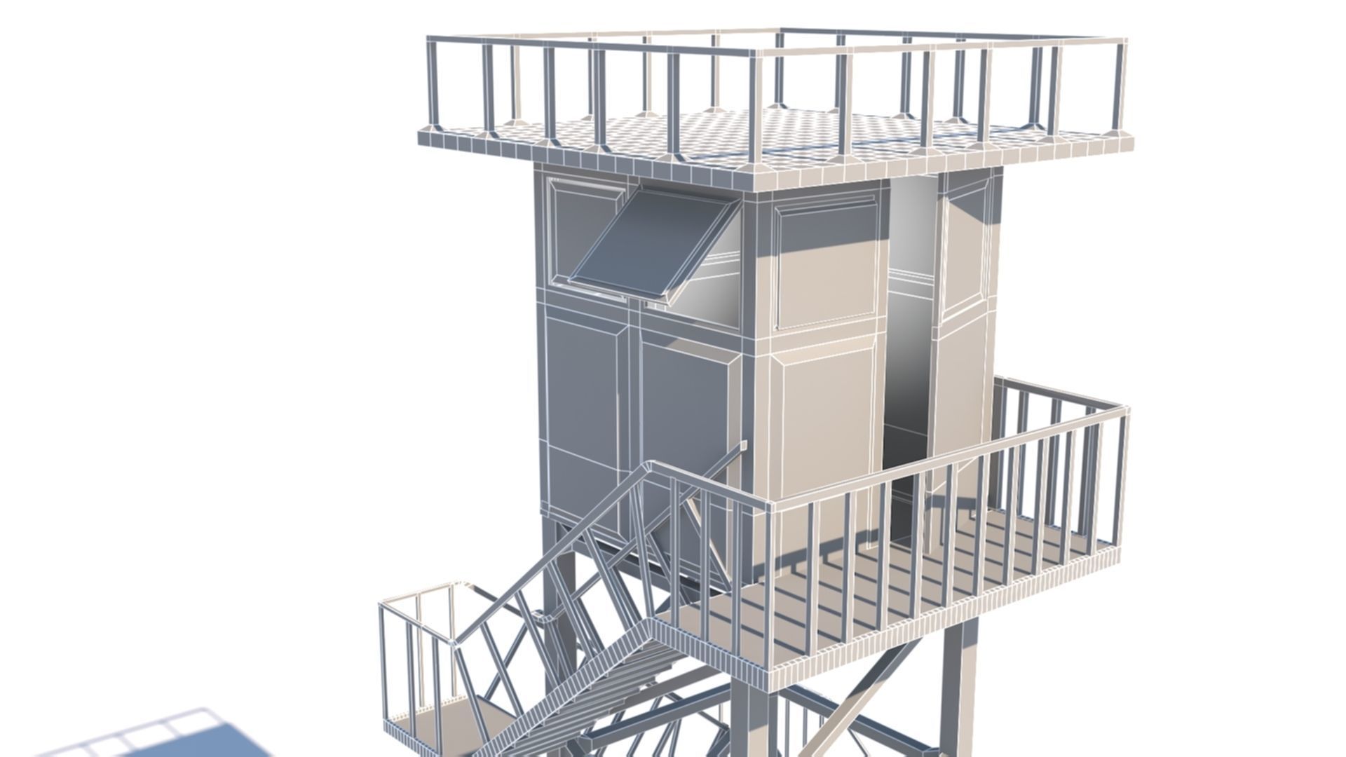 Army Post 3D model_17