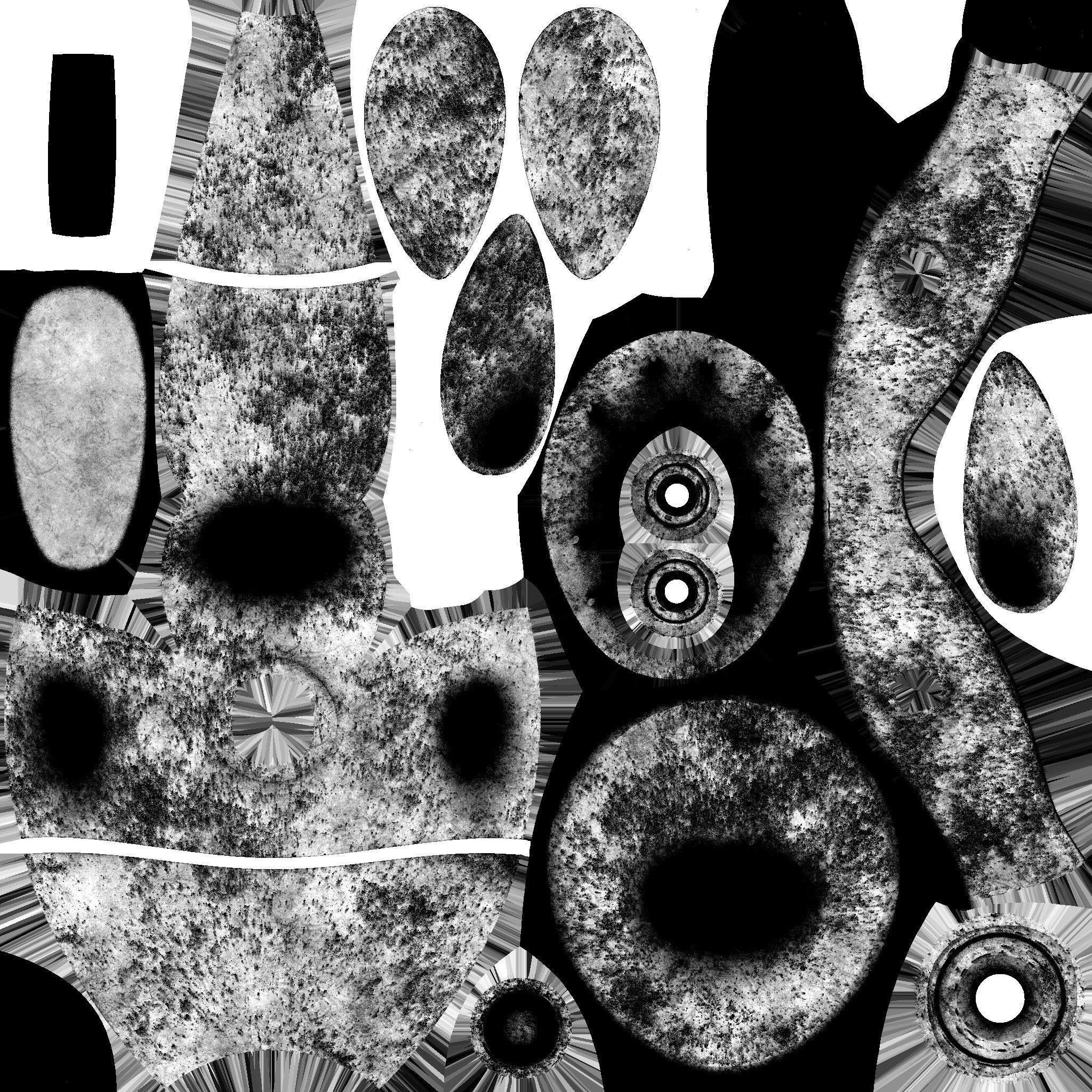 Flying Robot 05 Destroyed Rust - Character SciFi Design Low-poly 3D model_21