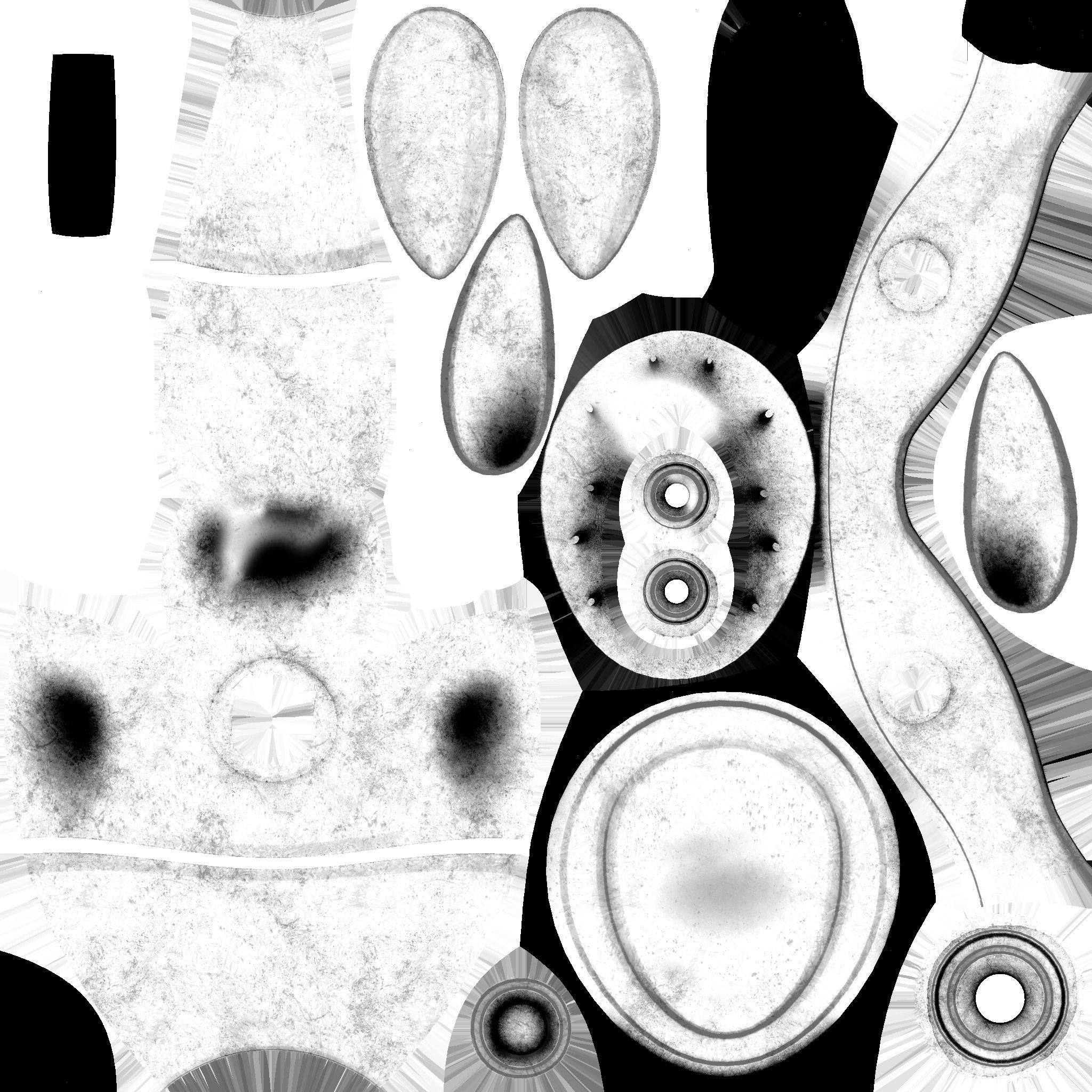 Flying Robot 06 Blue Steel - Character SciFi Design Low-poly 3D model_21