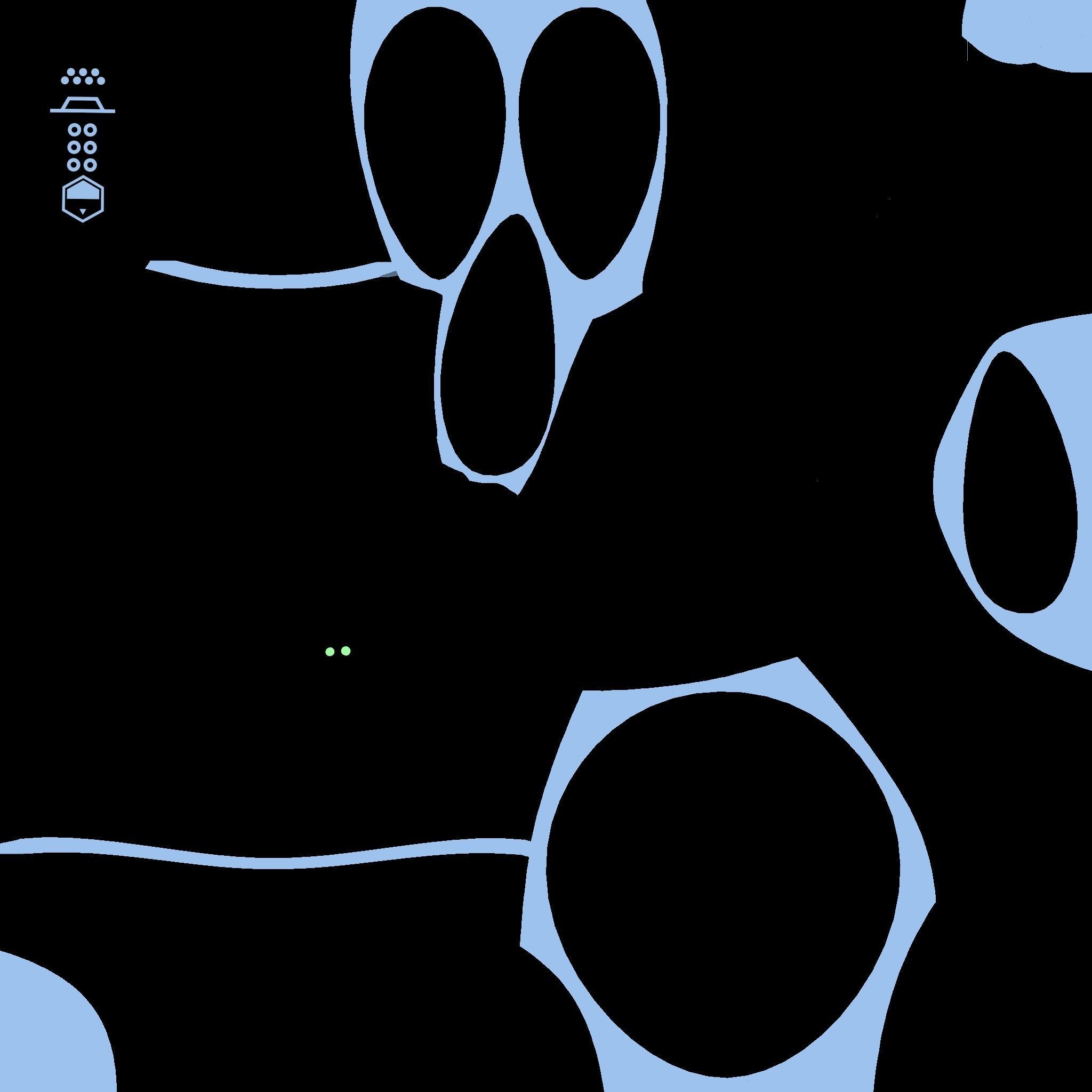 Flying Robot 06 Blue Steel - Character SciFi Design Low-poly 3D model_19